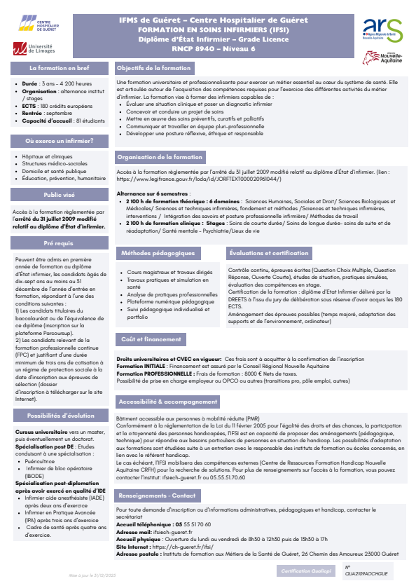 Plaquette formation IDE