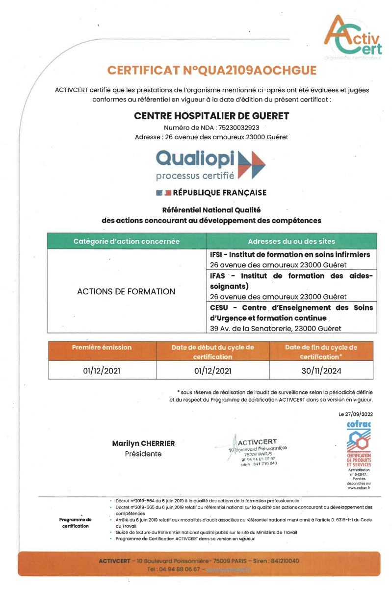 certificat qualiopi